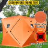 VEVOR 8 Person Ice Fishing Shelter Tent, 300D Oxford Fabric Portable Ice Shelter with Pop-up Pull Design, Strong Waterproof and Windproof Ice Fish She