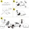 VEVOR Truck Tent 6.5', Truck Bed Tent, Pickup Tent for Full Size Truck, Waterproof Truck Camper, 2-Person Sleeping Capacity, 2 Mesh Windows, Easy To S