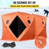 VEVOR 8 Person Ice Fishing Shelter Tent, 300D Oxford Fabric Portable Ice Shelter with Pop-up Pull Design, Strong Waterproof and Windproof Ice Fish She