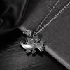 Street Hip Hop Classic Vintage Men Stainless Steel Fish Necklace