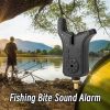 tFishing Bite Sound Alarm Indicator Sound Bite Alert Bell with LED Lights