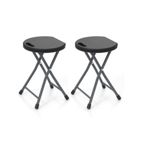 Portable Folding Stool with Built-in Handle for Traveling (Type: 2 Piece, Color: As pic show)
