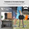 Portable Folding Stool with Built-in Handle for Traveling