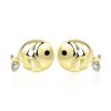 Cute Mini CZ Carp Fish 925 Sterling Silver Stud Earrings