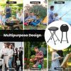 Portable Folding Stool with Built-in Handle for Traveling