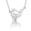 Cute CZ Whale Fish 925 Sterling Silver Necklace